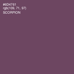 #6D4761 - Scorpion Color Image