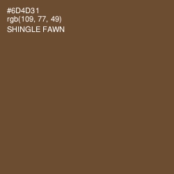 #6D4D31 - Shingle Fawn Color Image
