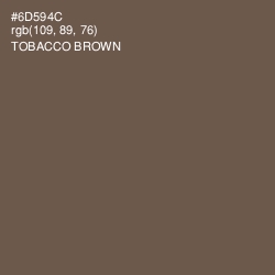 #6D594C - Tobacco Brown Color Image