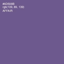 #6D598B - Affair Color Image