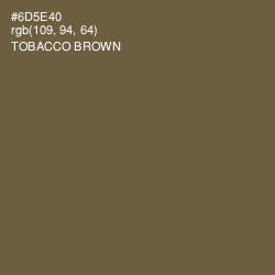#6D5E40 - Tobacco Brown Color Image