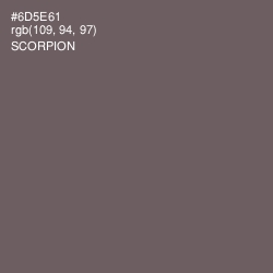 #6D5E61 - Scorpion Color Image