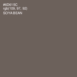 #6D615C - Soya Bean Color Image