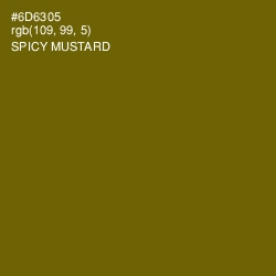 #6D6305 - Spicy Mustard Color Image