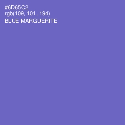 #6D65C2 - Blue Marguerite Color Image