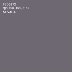 #6D6872 - Nevada Color Image