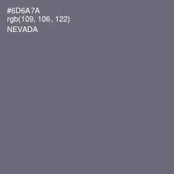 #6D6A7A - Nevada Color Image
