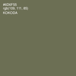 #6D6F55 - Kokoda Color Image