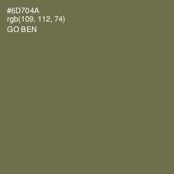 #6D704A - Go Ben Color Image