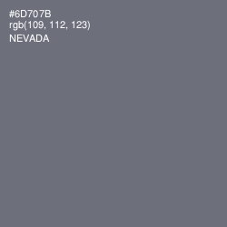 #6D707B - Nevada Color Image