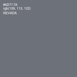 #6D717A - Nevada Color Image