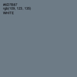 #6D7B87 - Pale Sky Color Image