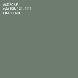 #6D7C6F - Limed Ash Color Image