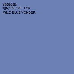 #6D80B3 - Wild Blue Yonder Color Image