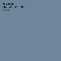 #6D869B - Hoki Color Image