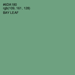 #6DA180 - Bay Leaf Color Image