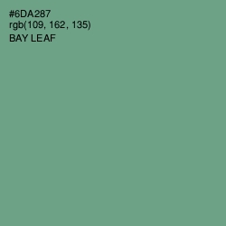 #6DA287 - Bay Leaf Color Image
