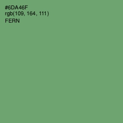 #6DA46F - Fern Color Image