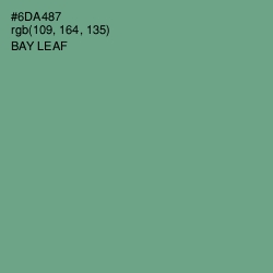 #6DA487 - Bay Leaf Color Image