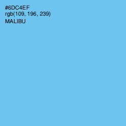 #6DC4EF - Malibu Color Image
