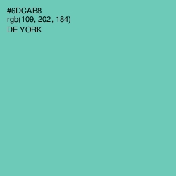 #6DCAB8 - De York Color Image