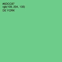 #6DCC87 - De York Color Image