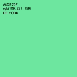 #6DE79F - De York Color Image