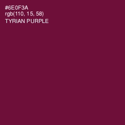 #6E0F3A - Tyrian Purple Color Image