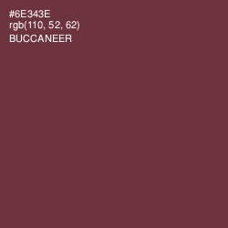 #6E343E - Buccaneer Color Image