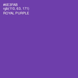 #6E3FAB - Royal Purple Color Image