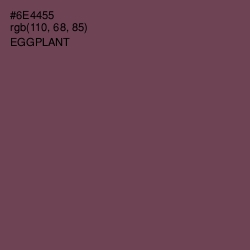 #6E4455 - Eggplant Color Image