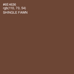 #6E4636 - Shingle Fawn Color Image