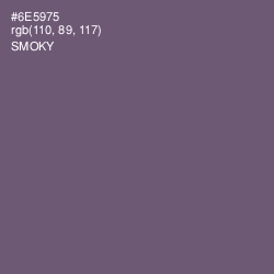 #6E5975 - Smoky Color Image