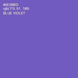#6E5BBD - Blue Violet Color Image