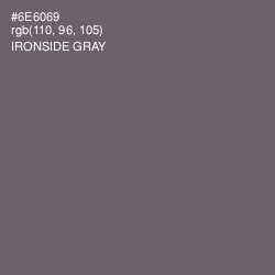 #6E6069 - Ironside Gray Color Image