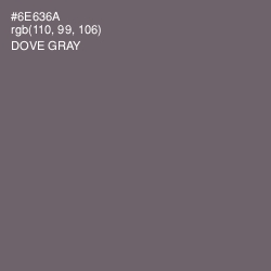 #6E636A - Dove Gray Color Image