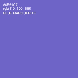 #6E64C7 - Blue Marguerite Color Image