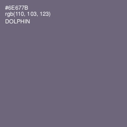 #6E677B - Dolphin Color Image