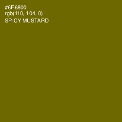 #6E6800 - Spicy Mustard Color Image