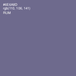 #6E6A8D - Rum Color Image