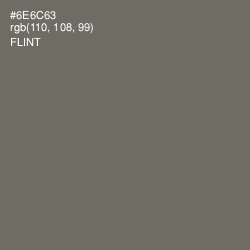 #6E6C63 - Flint Color Image