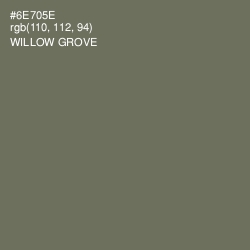 #6E705E - Willow Grove Color Image