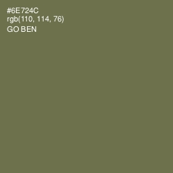 #6E724C - Go Ben Color Image