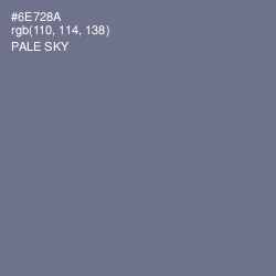 #6E728A - Pale Sky Color Image