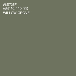 #6E735F - Willow Grove Color Image