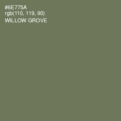 #6E775A - Willow Grove Color Image
