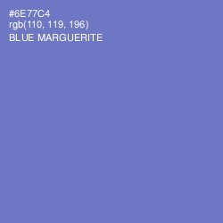 #6E77C4 - Blue Marguerite Color Image