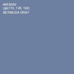 #6E80A2 - Bermuda Gray Color Image