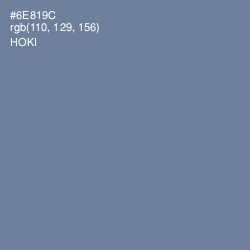 #6E819C - Hoki Color Image