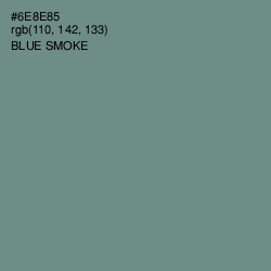 #6E8E85 - Blue Smoke Color Image